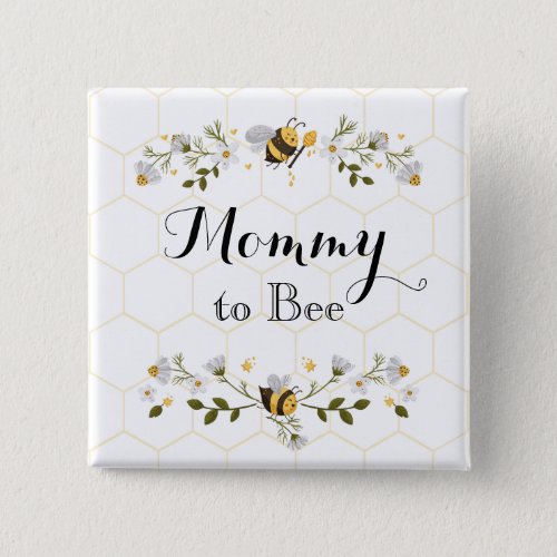 Mommy to Bee baby shower pin 