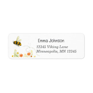 Mommy To Bee Baby Shower Return Address Label