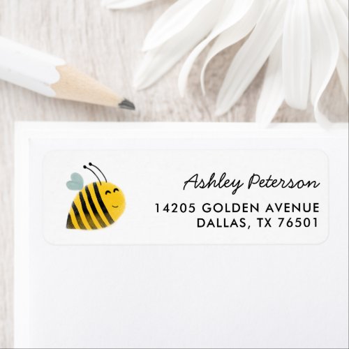 Mommy To Bee Baby Shower Return Address Label