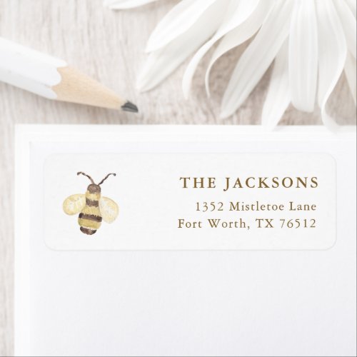 Mommy To Bee Baby Shower Return Address Label