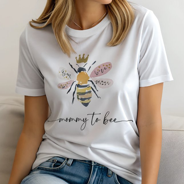 Mommy-to-Bee Baby Shower Tri-Blend Shirt (Creator Uploaded)