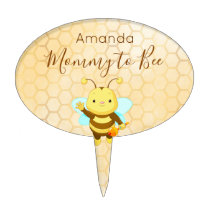 Mommy to Bee Baby shower yellow cute honeycomb Cake Topper