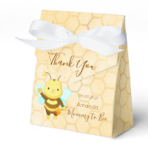 Mommy to Bee Baby shower yellow cute thank you Favor Boxes