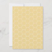 Mommy-to-Bee | Baby Shower | Yellow Invitation (Back)