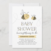 Mommy-to-Bee | Baby Shower | Yellow Invitation (Front)