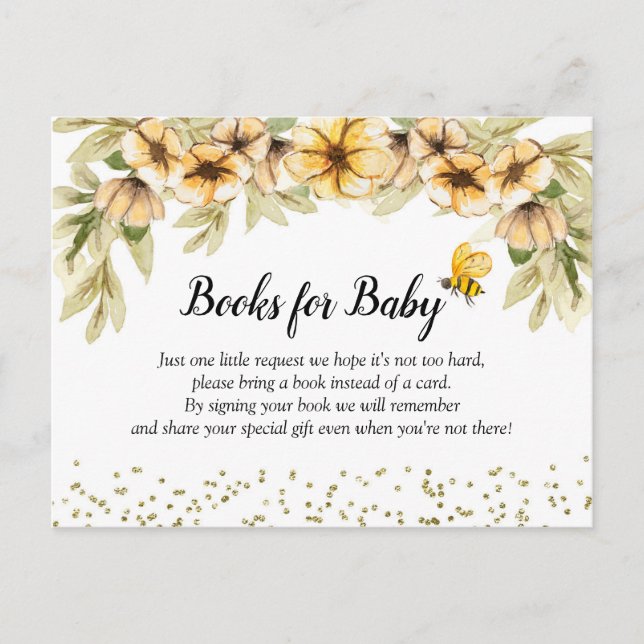 Mommy to Bee Books for Baby Card (Front)