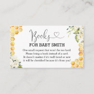 Mommy to Bee Books for Baby Shower Enclosure Card