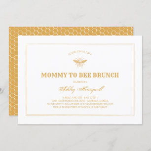 Mommy to Bee Brunch Invitation