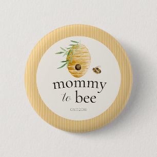 Mommy To Bee Bumblebee Baby Shower Family Pin