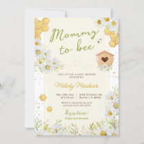 Mommy to Bee Bumblebee Gender Neutral Baby Shower Invitation