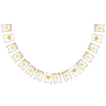 Mommy To Bee Bumblebee Honey Baby Shower Sprinkle Bunting Flags
