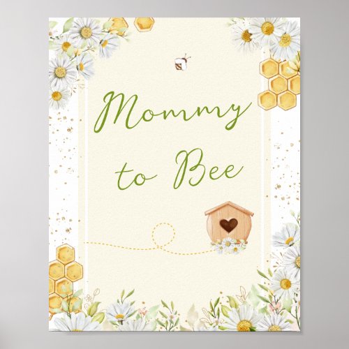 Mommy to Bee Bumblebee Sweety Baby Shower Sprinkle Poster