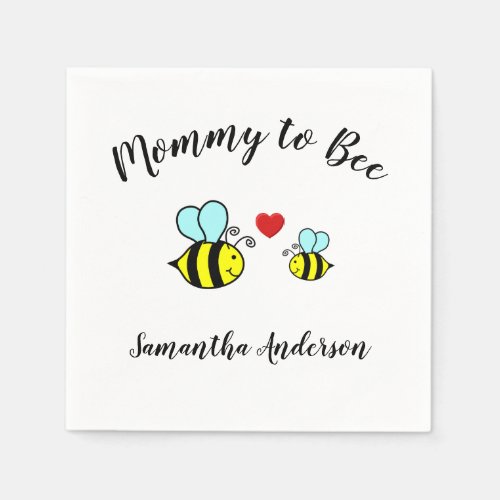 Mommy to Bee _ Cocktail Napkin