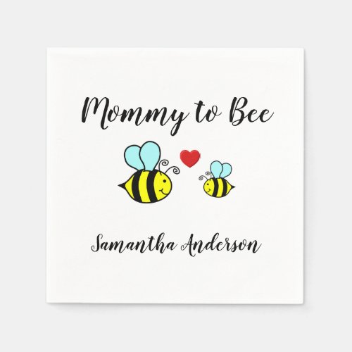 Mommy to Bee _ Cocktail Napkin