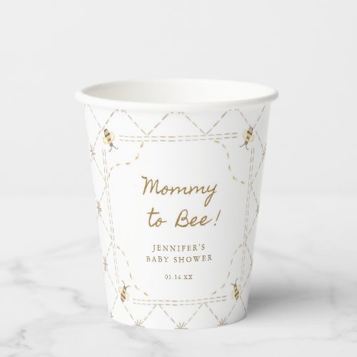 Mommy To Bee Honey Baby Shower Paper Cups