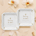 Mommy To Bee Honey Baby Shower Paper Plates<br><div class="desc">Mommy To Bee Little Honey Bee Baby Shower Napkins</div>