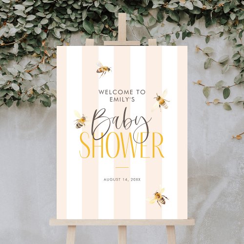 Mommy to Bee Honey Baby Shower Welcome Sign