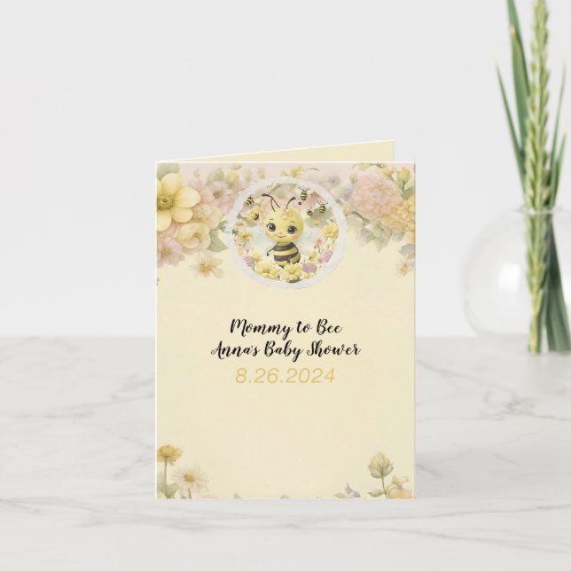 Mommy to Bee Invitation (Front)