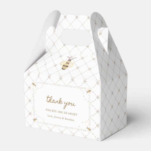 Mommy To Bee Little Bee Baby Shower  Favor Boxes (Front Side)
