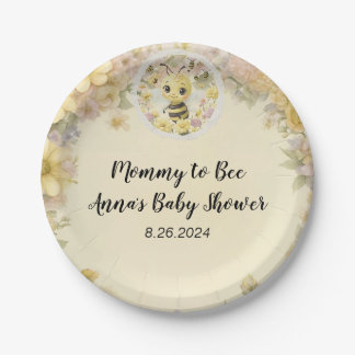 Mommy to Bee Paper Plates