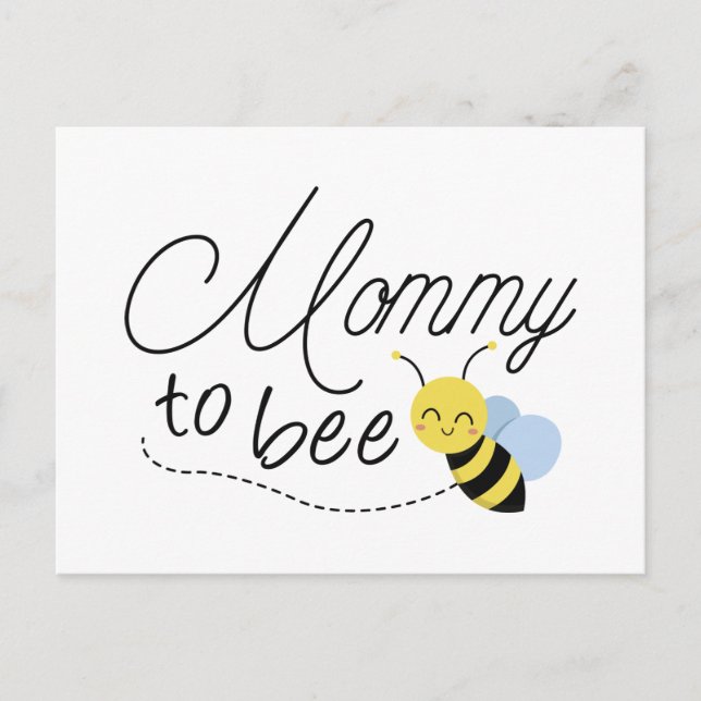 Mommy To Bee Postcard (Front)