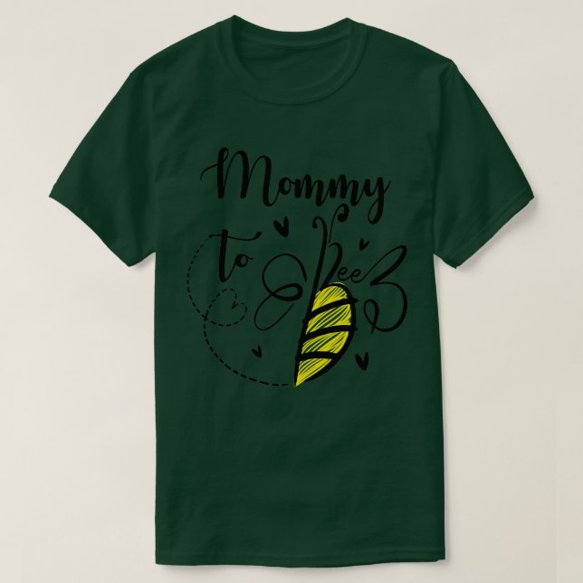 Mommy To Bee Pregnancy Announcement Gender Reveal  T-Shirt (Design Front)