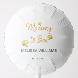 Mommy To Bee Simple Elegant Baby Shower Party Balloon