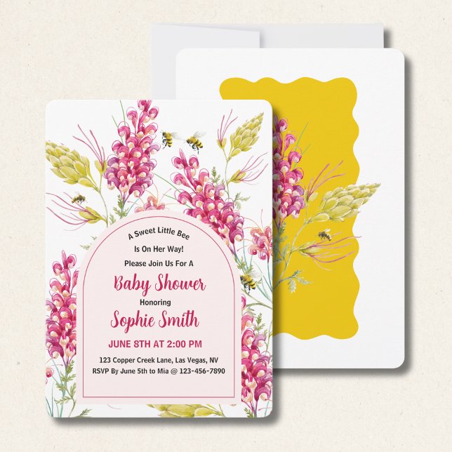 Mommy To Bee Sweet Little Bee Invitation (Creator Uploaded)