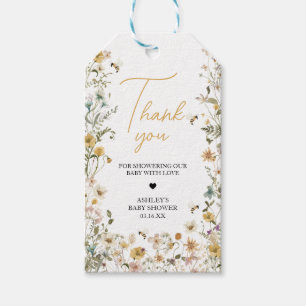 Mommy to Bee Wildflower Baby Shower Favor Tags