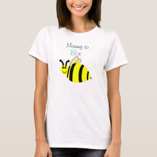 Mommy to Bee Yellow Black Bumble Bee T-Shirt