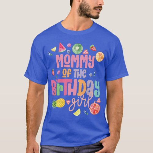 Mommy Twotii Frutti 2YearOld Fruit Tropical Birthd T_Shirt
