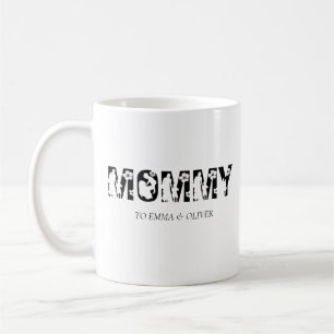 Mommy   Unique Mom Mother's Day Kids Names Coffee Mug