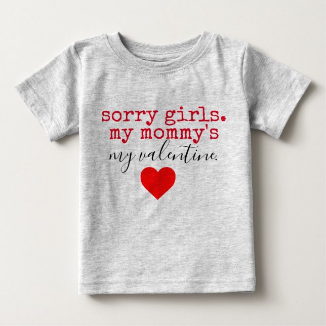 mommy valentine baby T-Shirt (Front)