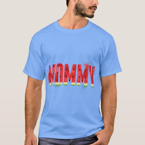 Mommy Watermelon Summer Fruit Family Matching Birt T_Shirt