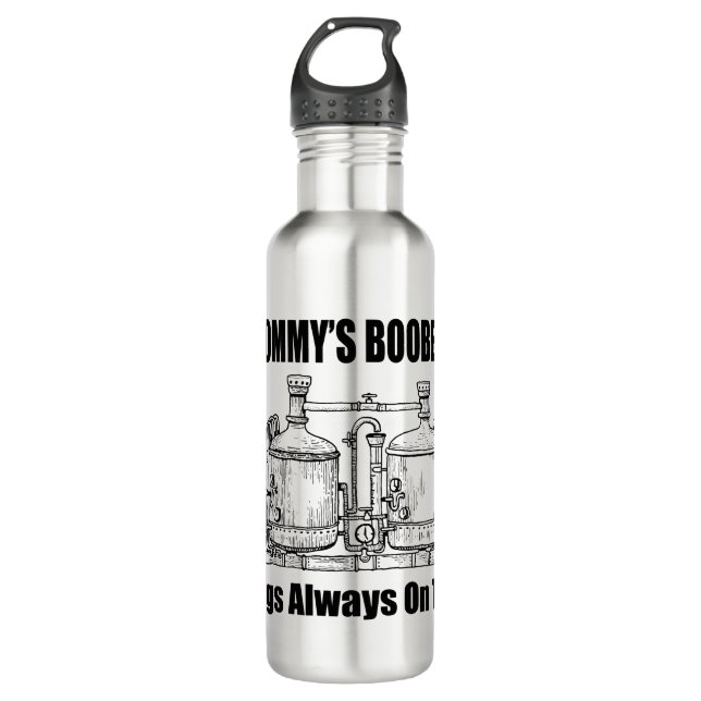Mommy's Boobery Jugs Always On Tap Stainless Steel Water Bottle (Front)