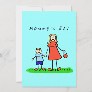 Mommy's Boy Invitation (Blond Hair)