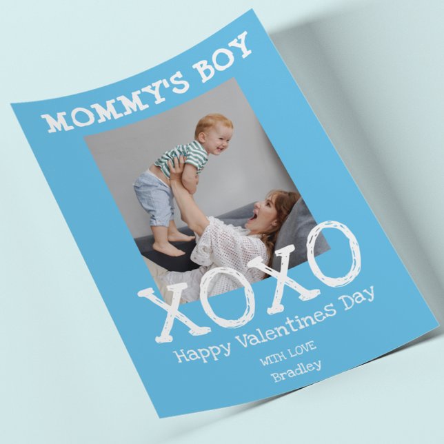 Mommy's Boy | Photo | Hugs And Kisses Valentines Holiday Card (Creator Uploaded)