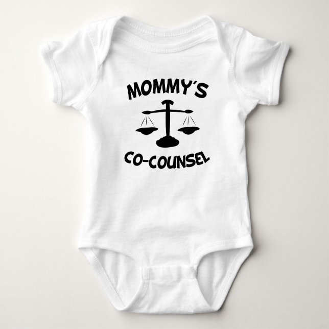 Mommy's Co-Counsel Baby Bodysuit (Front)