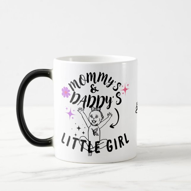 Mommy's & Daddy's Little Girl Color Morph Mug (Left)