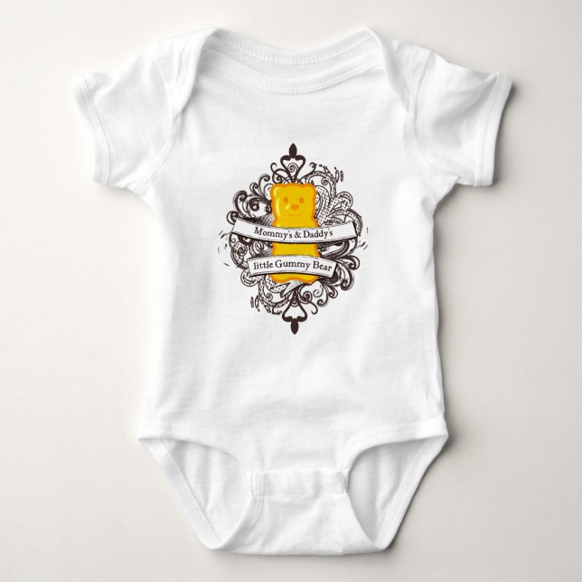 Mommy's & Daddy's Little Gummy Bear Baby Bodysuit (Front)