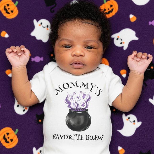 Mommy's Favorite Brew Witch Cauldron Halloween Baby Bodysuit (Mommy's Favorite Brew Witch Cauldron Halloween Baby Bodysuit
)