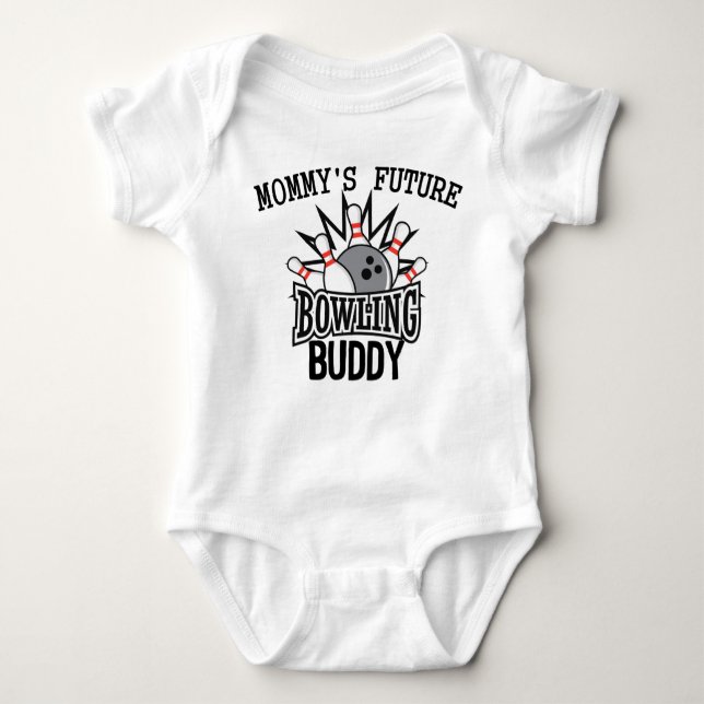 Mommy's Future Bowling Buddy Baby Bodysuit (Front)