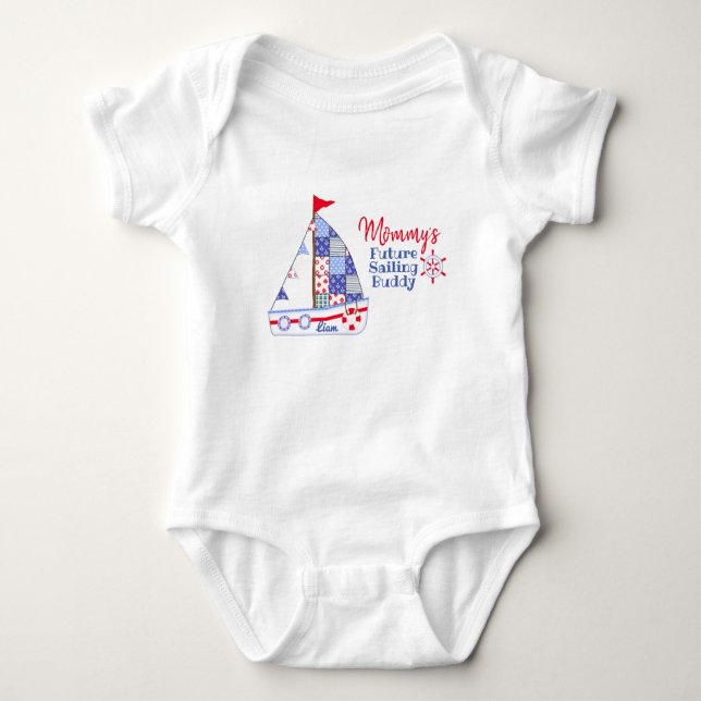 Mommy's Future Sailing Buddy Bodysuit (Front)