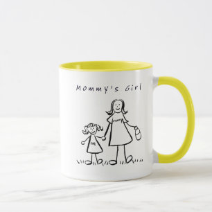 Mommy's Girl Drawing Mug or Cup