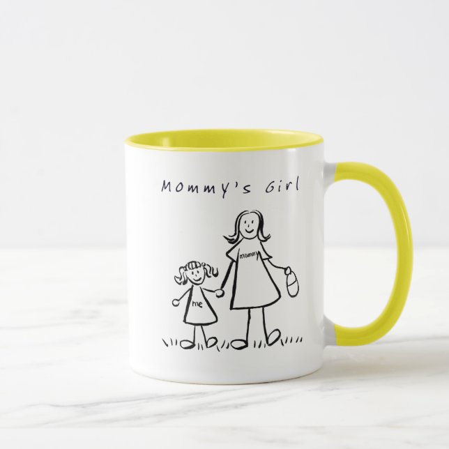 Mommy's Girl Drawing Mug or Cup (Right)