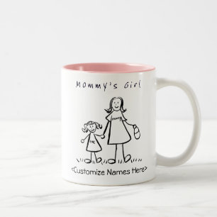 Mommy's Girl - Mother & Daughter Custom Mug