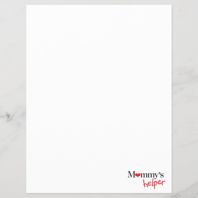 Mommy's Helper Flyer (Front)