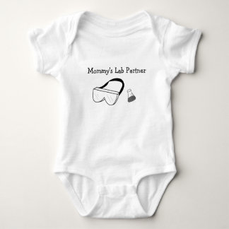 Mommy's lab partner baby bodysuit- Scientist mom Bodysuit