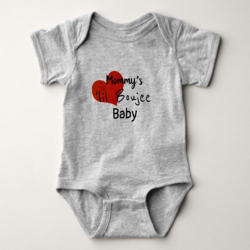 Mommys Lil BOUJEE Baby _ Bougie Clothing Cute Baby Bodysuit
