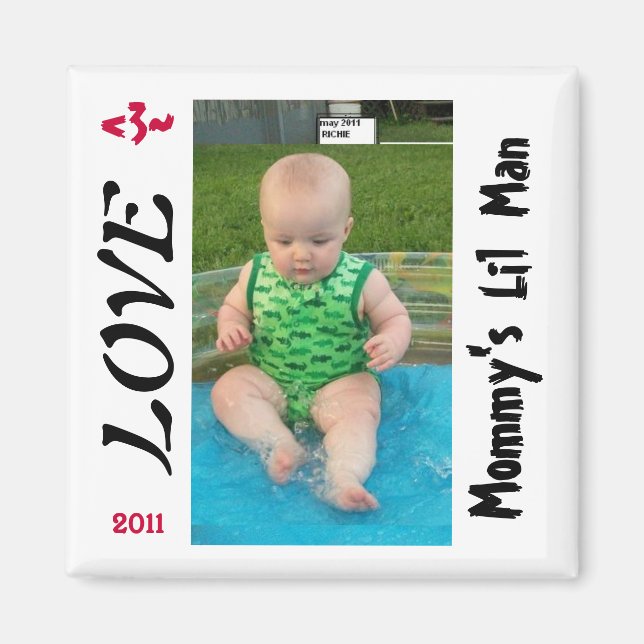 MOMMY'S LIL MAN MAGNET SAMPLE (Front)